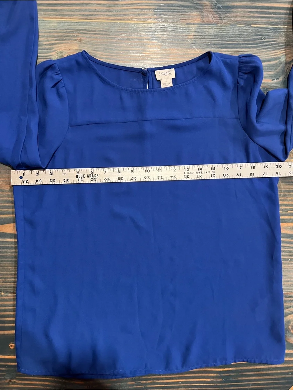 J. Crew Women's Cobalt Blue Long-Sleeve Blouse Size S - New without tag